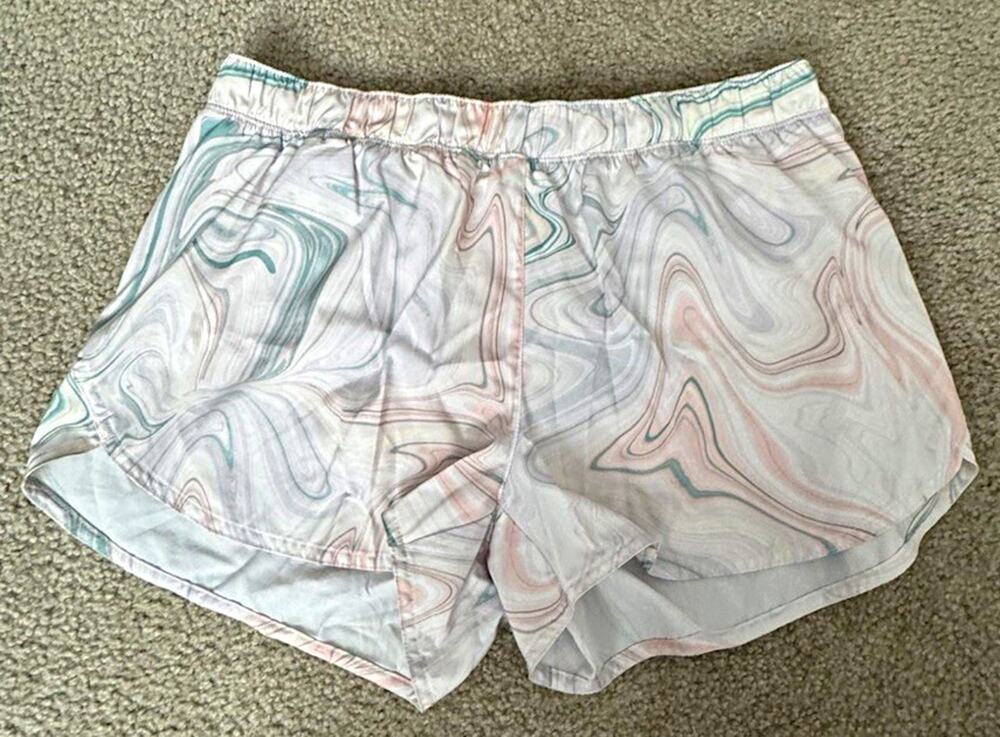 Old Navy Active Womens L Pastel Marble StretchTech 3in Lined Running Shorts
